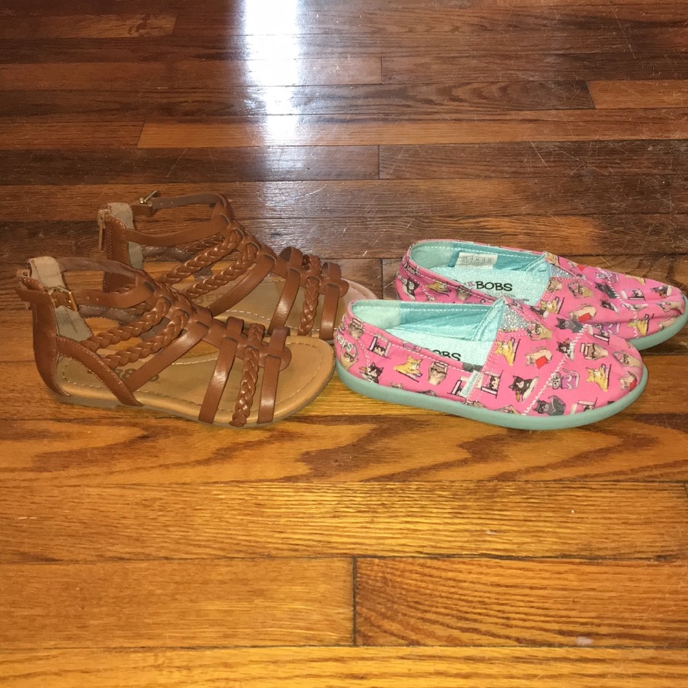 Lot bundle 💙 of girls shoes lil bobs unr8ed sz 13